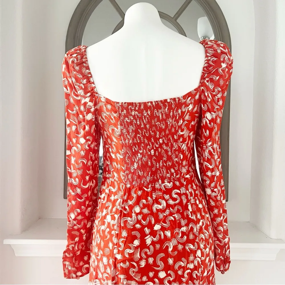 Puff Sleeve Midi Dress, Size 8 New w/Tag - Image 9