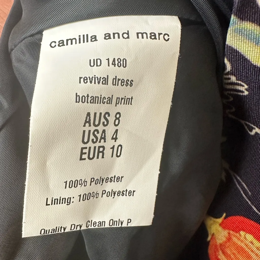 Camilla & Marc Cosmic‎ Gardens Revival Dress Womens Size 4 Floral Mini Coquette - Image 8