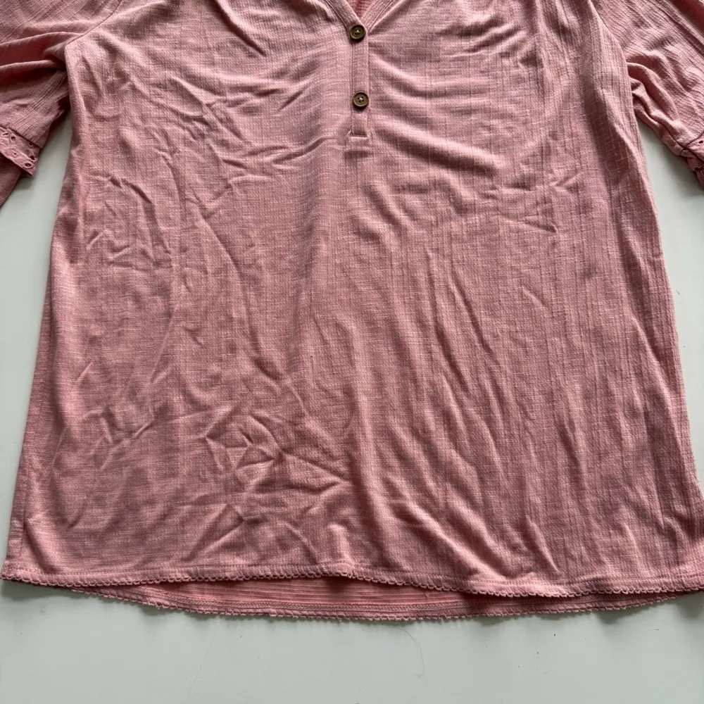 Matilda Jane Heart to Heart Possibilities Pink Knit Women’s Top Size Small - Image 4