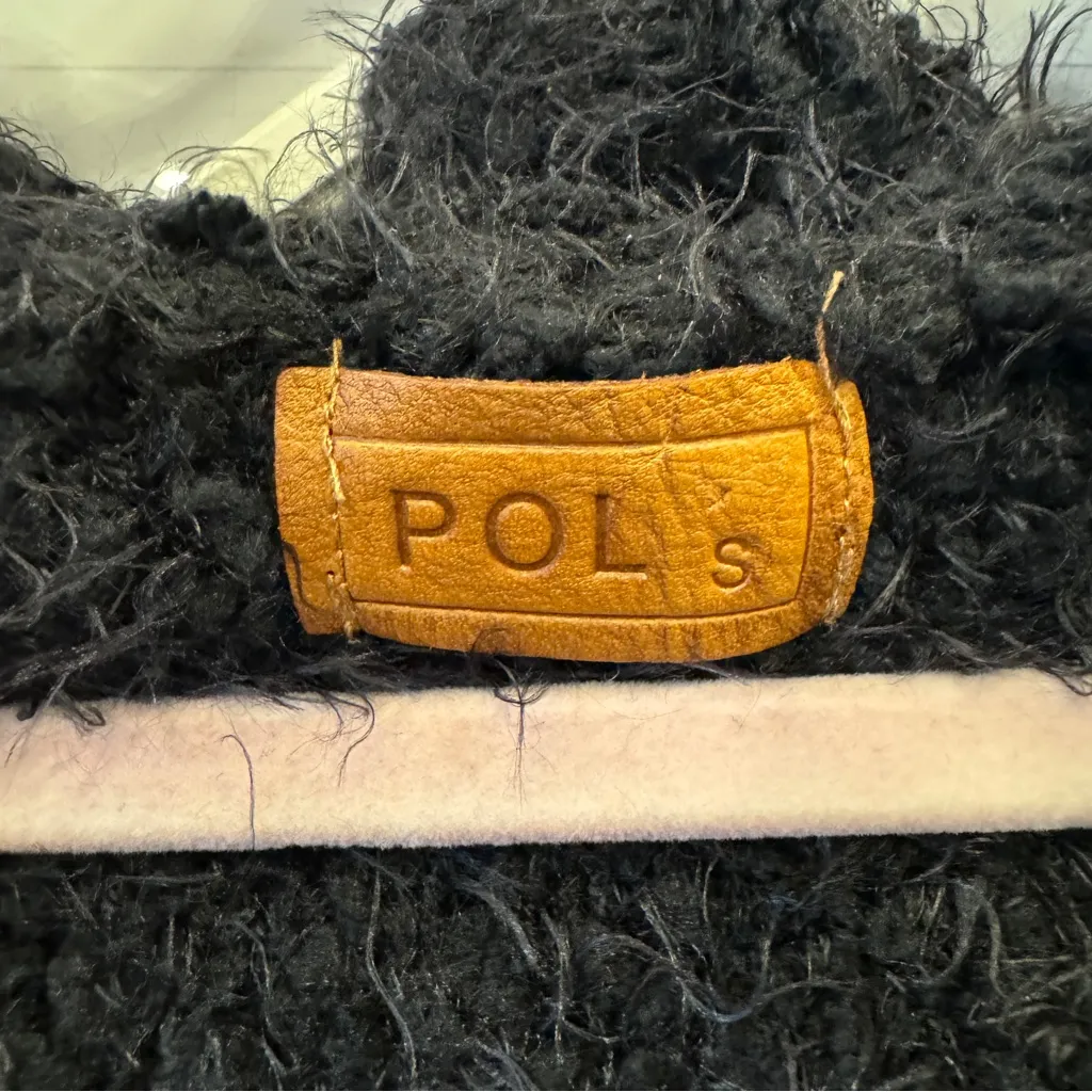 Pol-anthropology Hood Pockets Cuffed Long Sleeve‎ Knit Button Cardigan Sweater S - Image 3