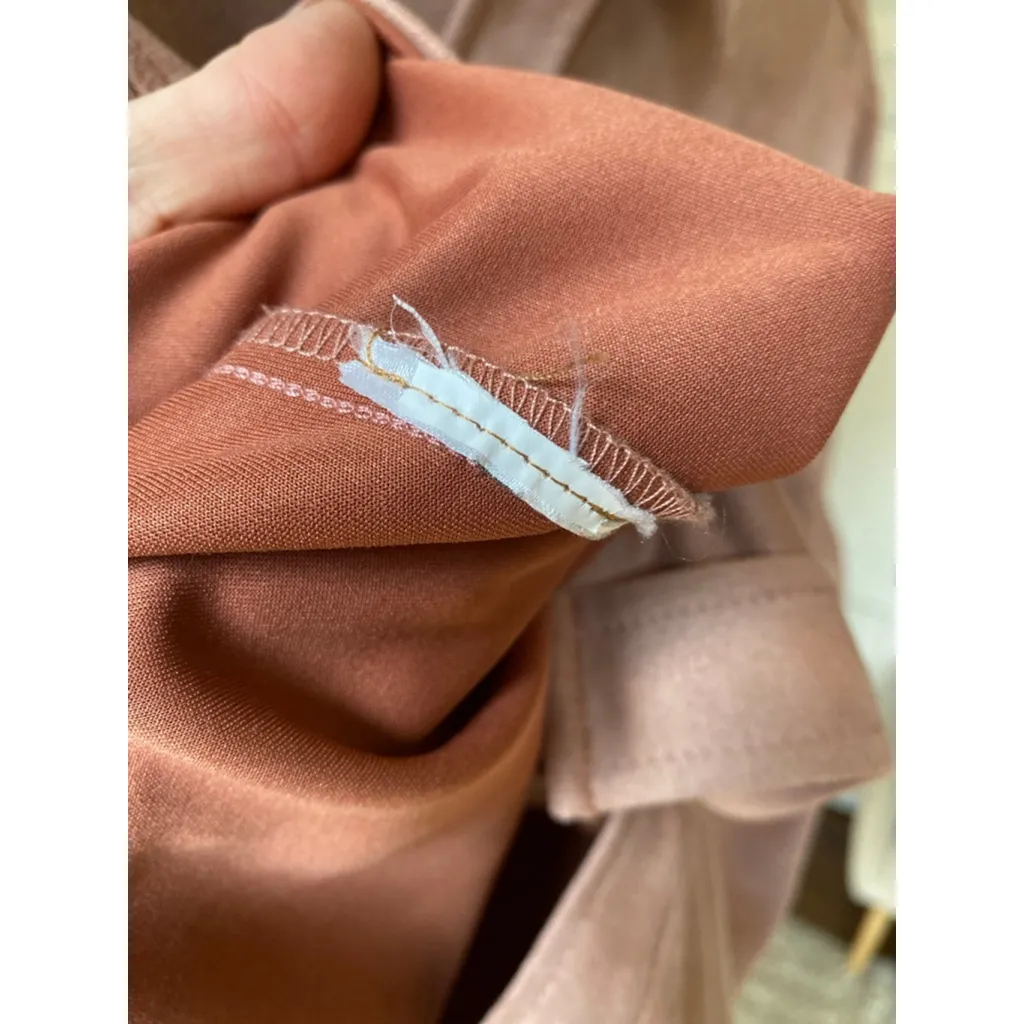 Jones New York Signature Shacket Blush Pink Button Up Soft Quiet Luxury Parisian - Image 6