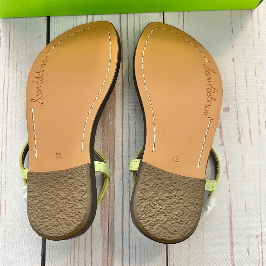 NIB - Sam Edelman - Girls Lime Green Gigi Mini Sandals - Size 12 - Image 5