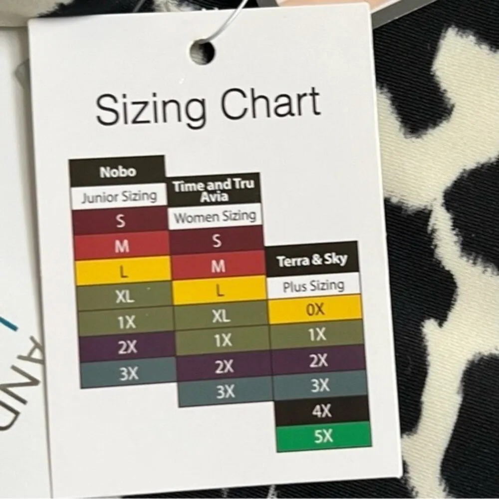 Time And Tru Black and White Mid Rise Bikini Swim Bottom Women’s Plus Size 3X - Image 8