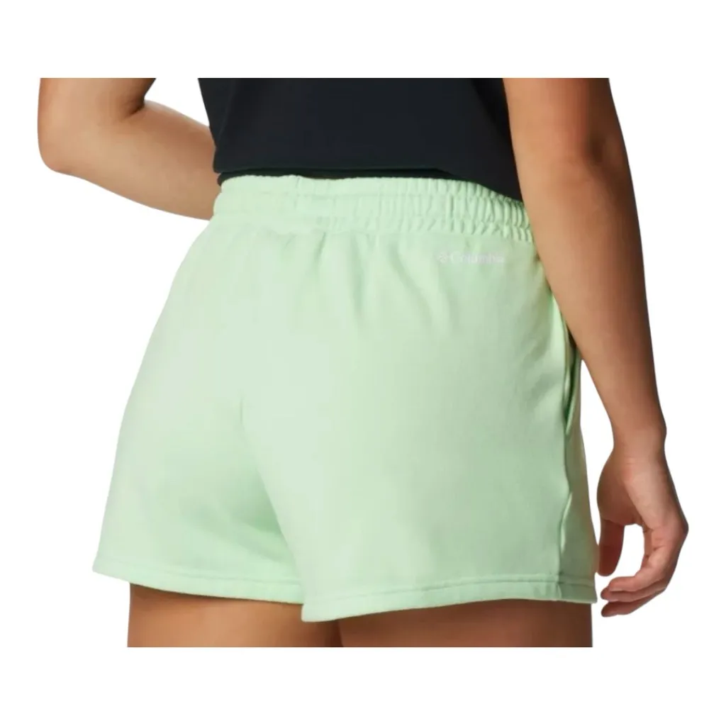 New Columbia Women's Trek French Terry Shorts Side Pockets Green XXL 5” Inseam - Image 4