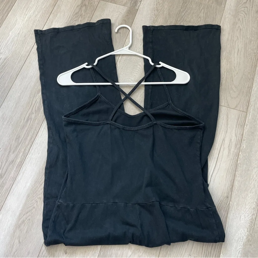 Beyond Yoga Jumpsuit cotton breezy racerback crop womens Black xsmall athleisure - Image 7