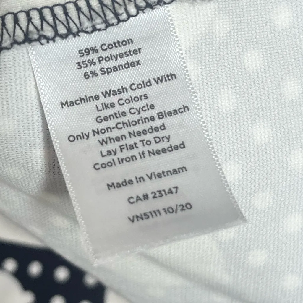 Talbots Black and White Polka Dot Tank Top - Image 7