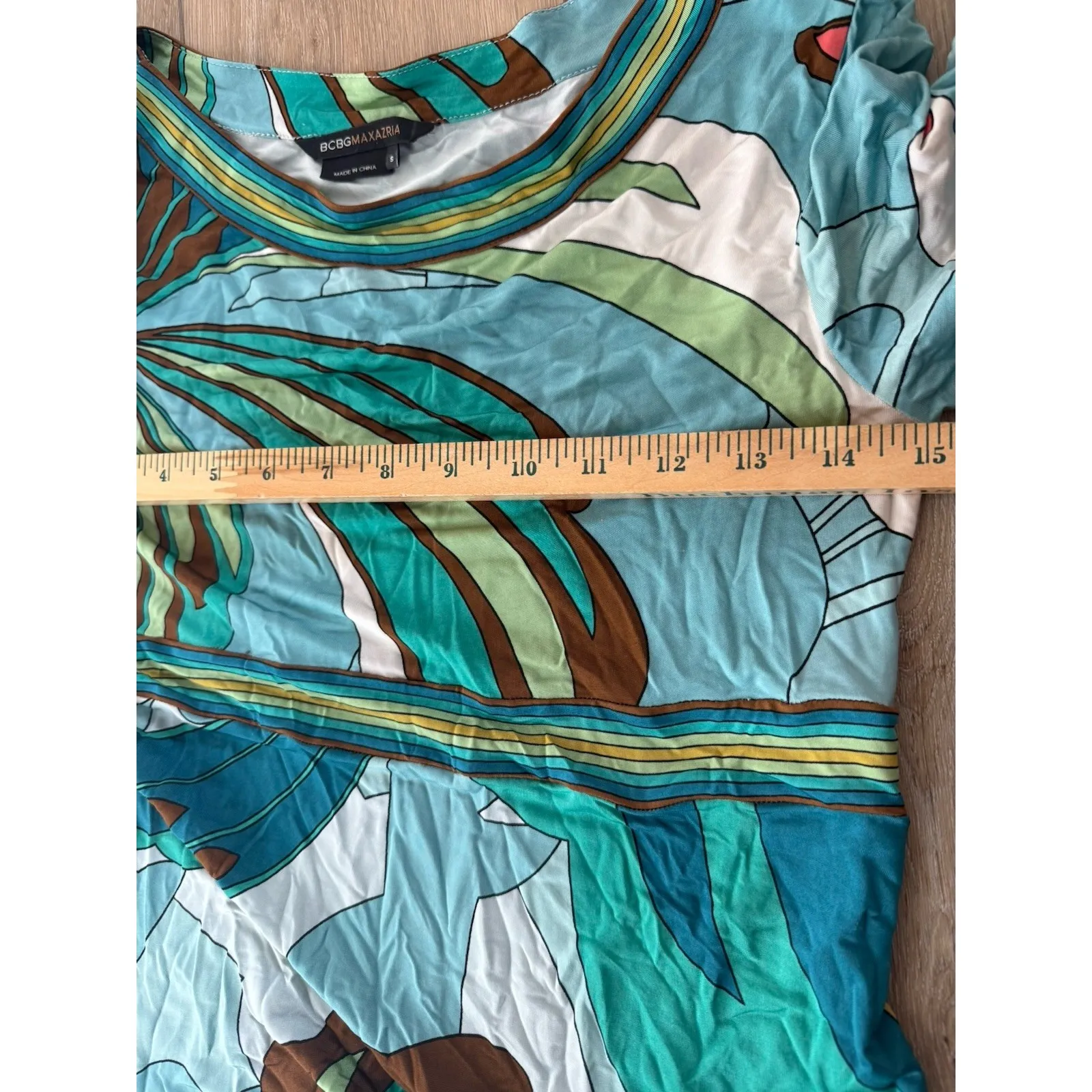 Vtg Y2K 90s BCBG Maxazria BOHO Retro Dress Satin  Boho Fairy SMALL - Image 4