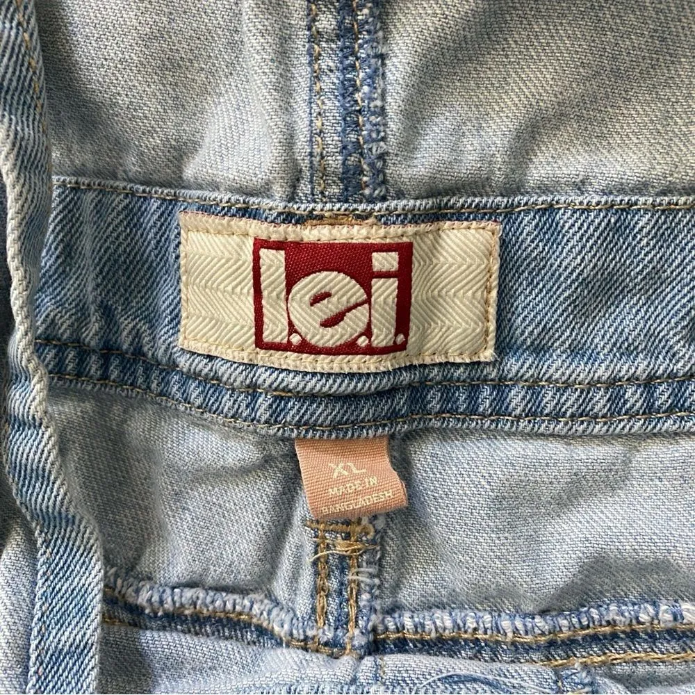 l.e.i. Suri Short Overalls Retro 2013 Cotton XL Junior Size - Image 4