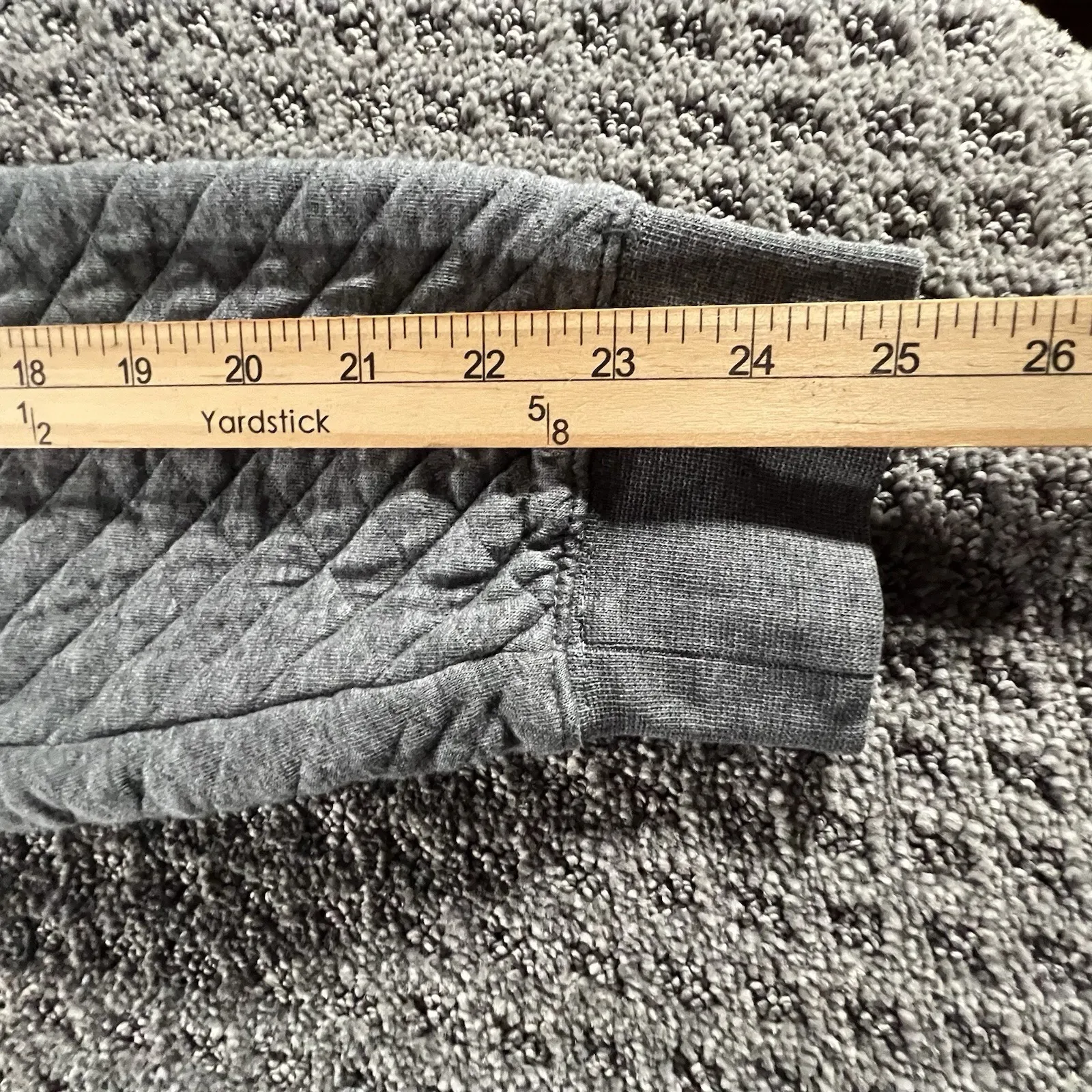 L.L.Bean Mens M Gray Quilted Full Zip Jacket Traditional Fit Cotton‎ Blend - Image 9