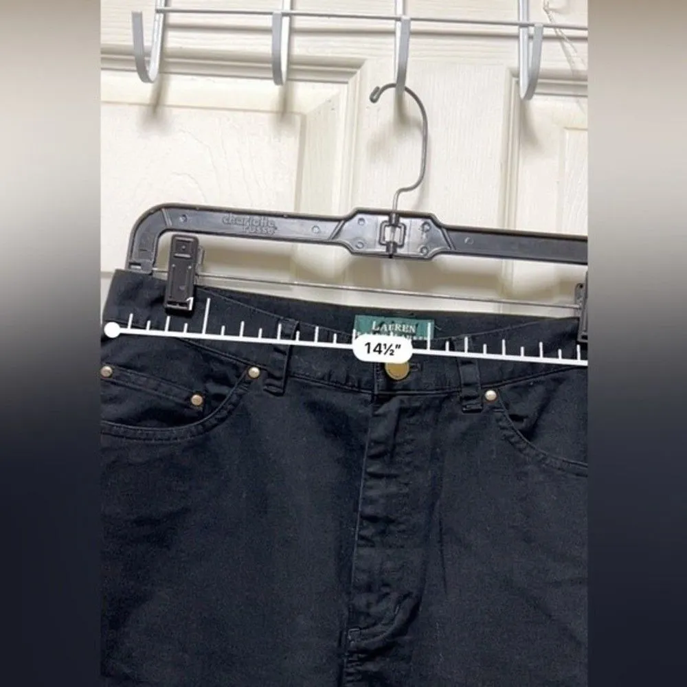 Lauren Ralph Lauren dress Pants Womens Size 8p cropped black straight leg CE2503 - Image 5