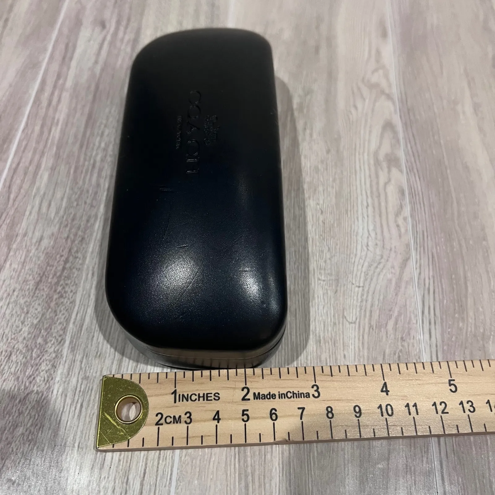 Coach Black Eyeglass Sunglasses Case Hardshell Clam Shell Protective no glasses - Image 4