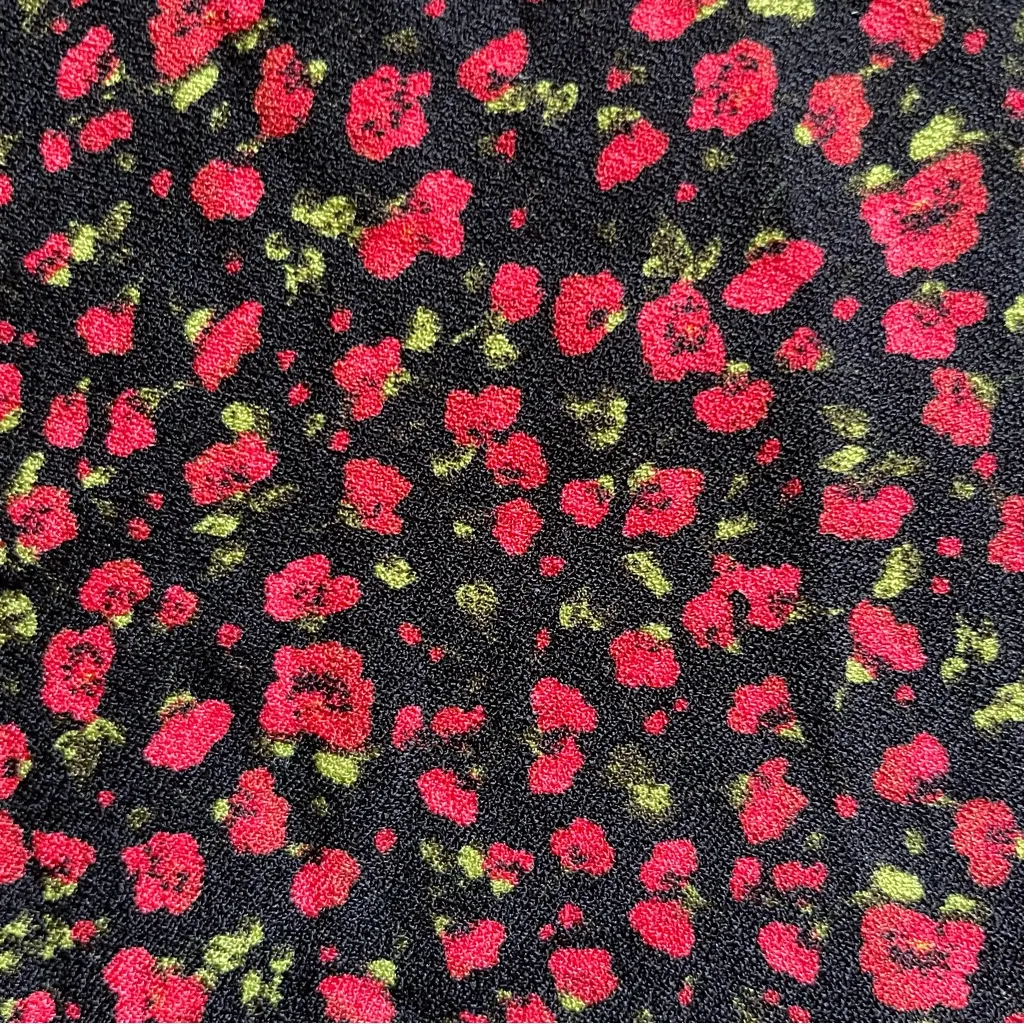 Zara Rose Floral Print Micro Mini Skirt Small - Image 10