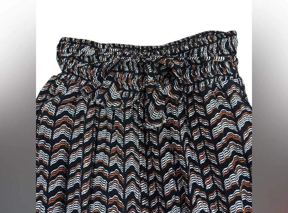 Anthropologie Women's Black Orange Aniya Pull On Balloon Jogger Pants XS EUC - Image 7