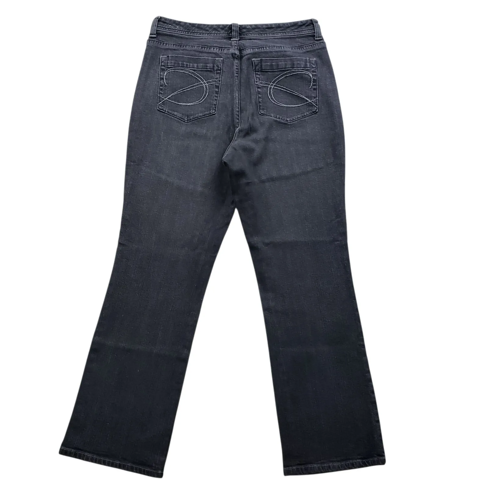 Vintage Chicos Platinum Facet SH Jeans Womens 0.5 Short US 6 Short Gray Denim - Image 8