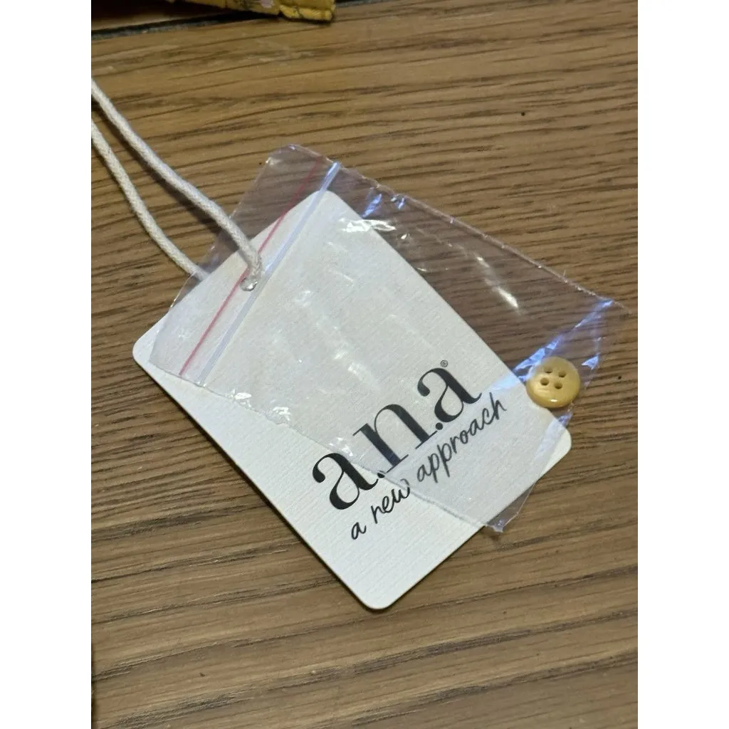 Ana A New Approach Women Blouse Long Sleeve Sz XL Gold Floral Kimono Sleeve NWT‎ - Image 7