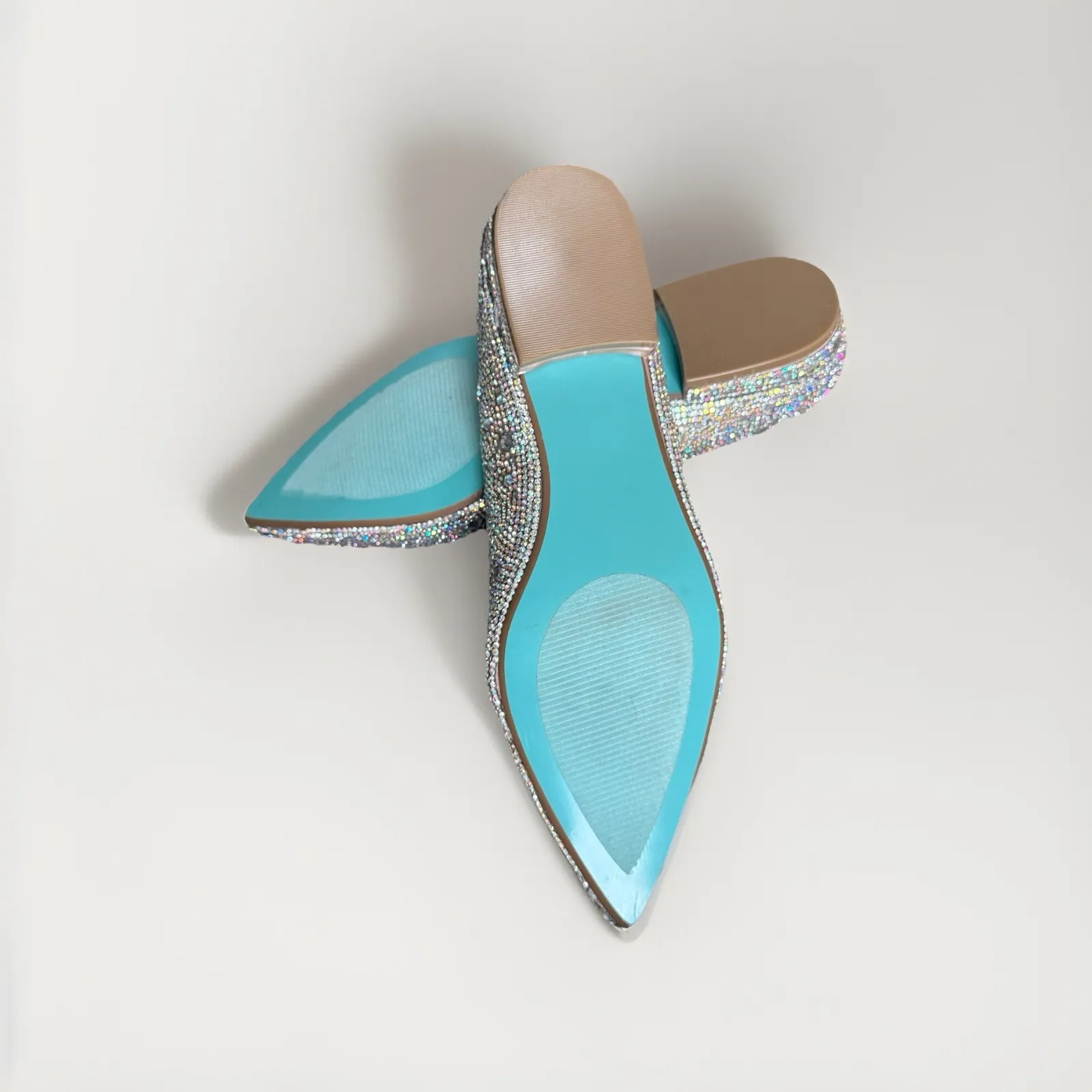 Betsy Johnson Jude Rhinestone Size‎ 7 Pointed Toe Wedding Ballet Flat Bridal - Image 4