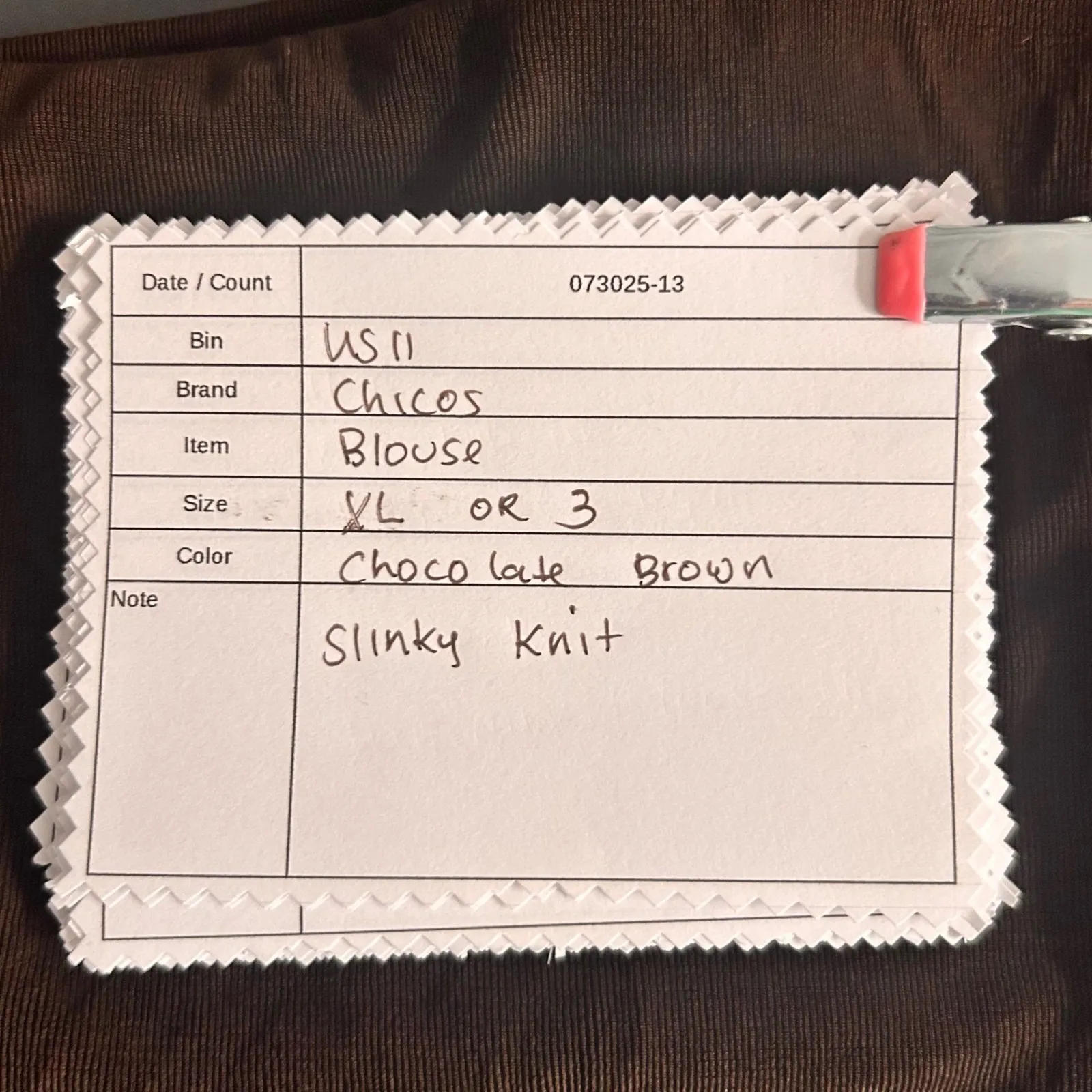 Chicos‎ Womens Tank Top Size XL Or 3 Travelers Brown Slinky Knit Liquid Knit - Image 10