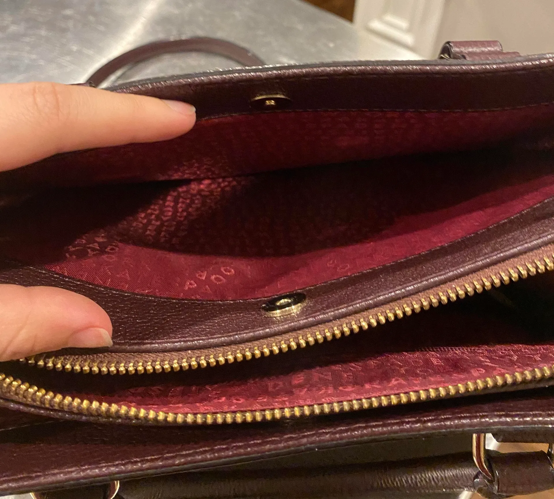 Kate Spade Maroon Crossbody Bag - Image 4