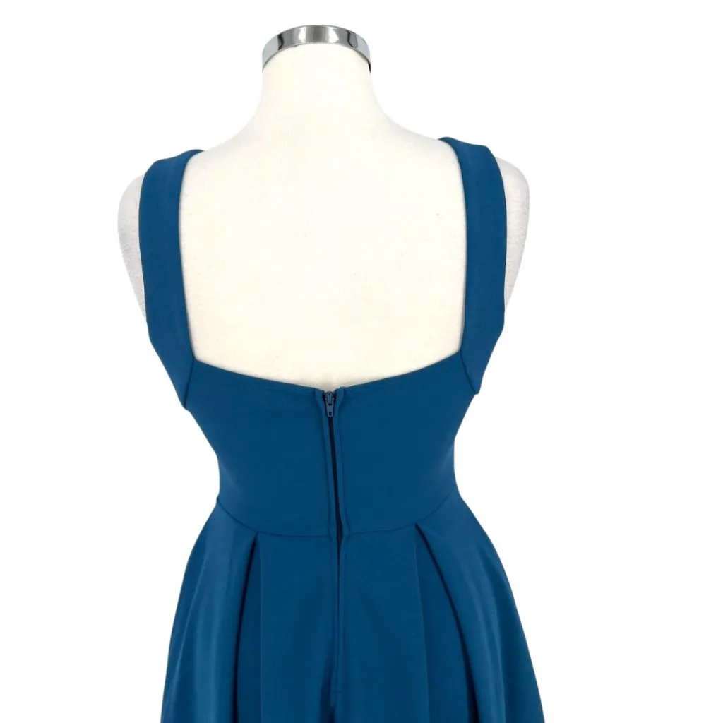 B. Darlin Fit and Flare Sleeveless Mini Dress Teal Blue Size 6 - Image 8