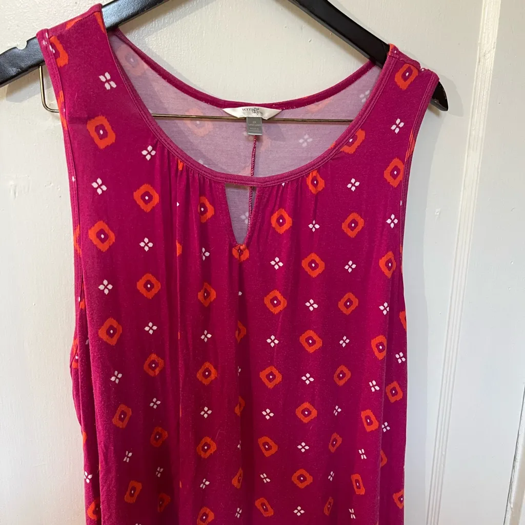 Terra & Sky Pink and Orange Dress - Image 2