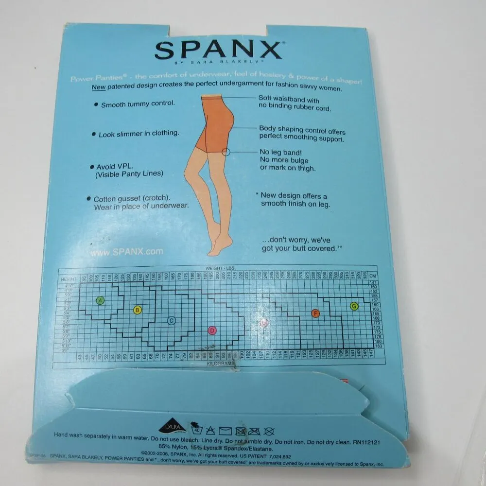 New SPANX BY SARA BLAKELY Power Panties Underwear Hosiery shaper Bare size F - Image 4