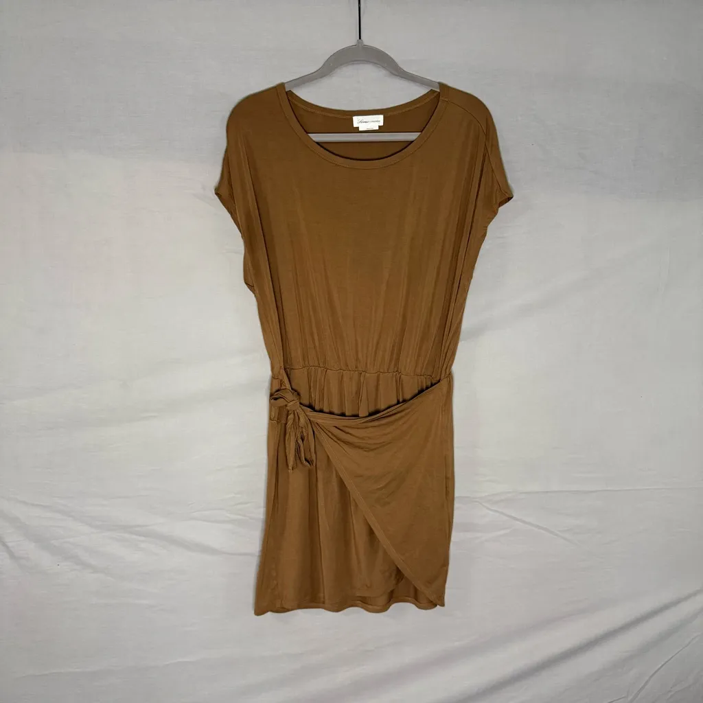 Tarin Mini Dress in Deep Taupe Size Large Lovers + Friends‎ Boho Revolve Bamboo - Image 2