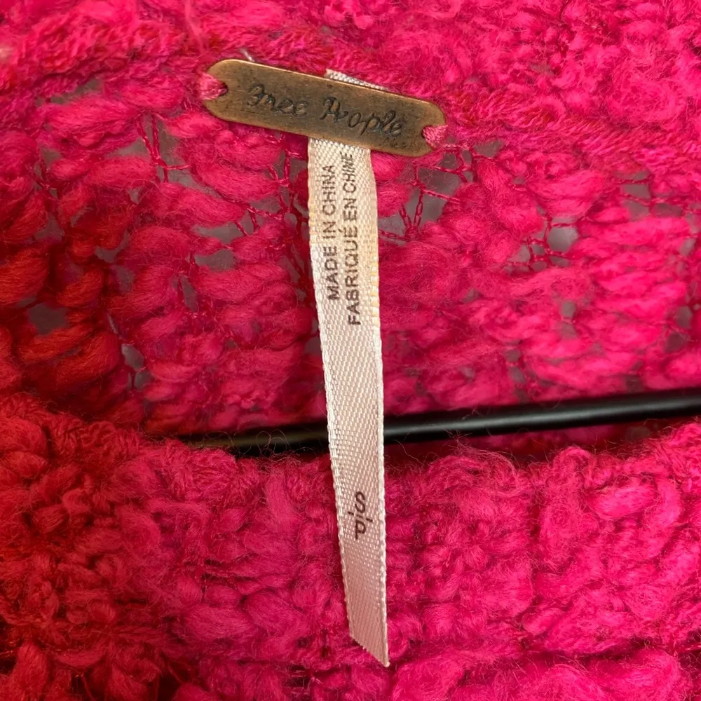 Free People September Song Pink Pullover Sweater Size S - Image 5