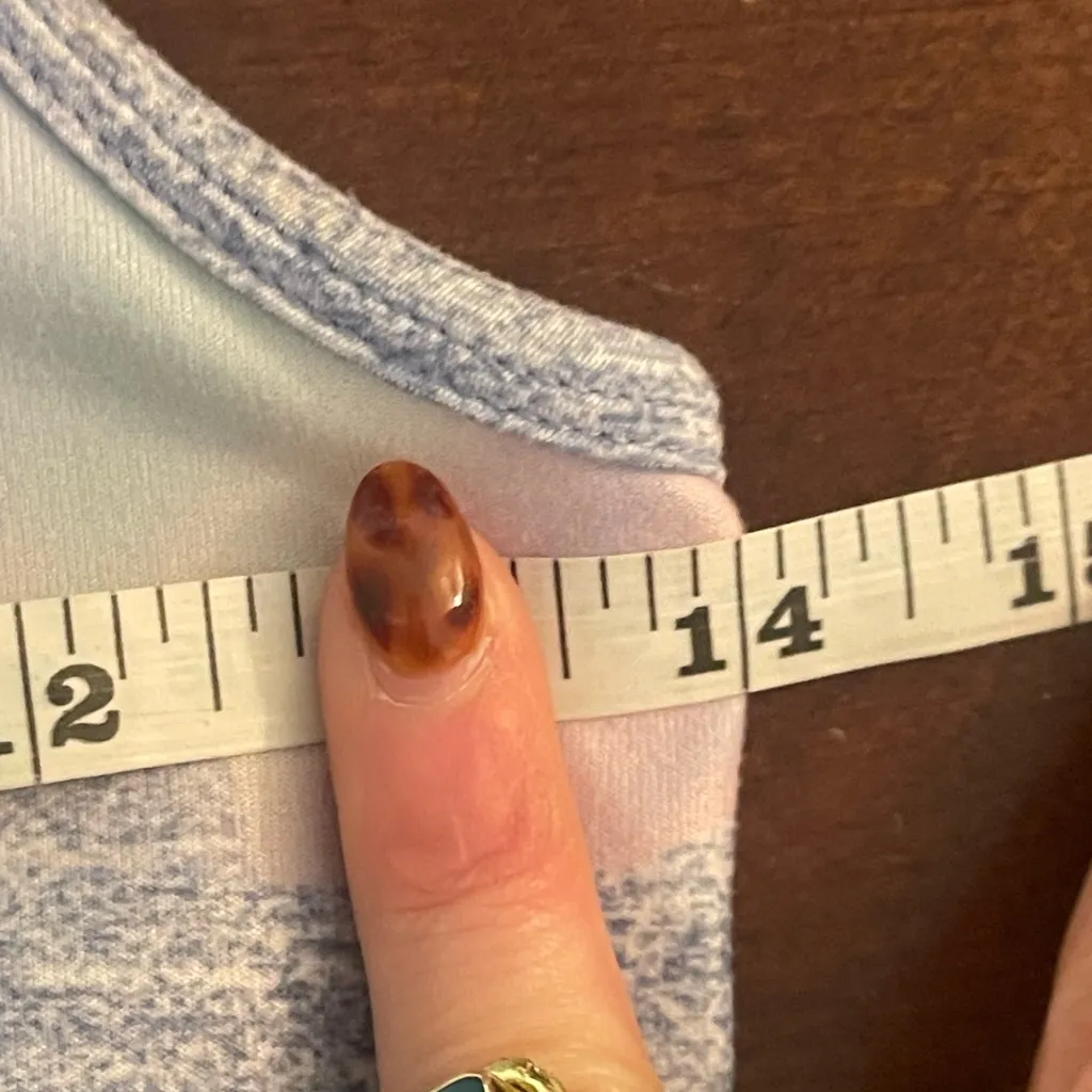 Peloton WITH Women's Strappy Sports Bra - Blue and Pink Logo Mesh Sz M - Image 12