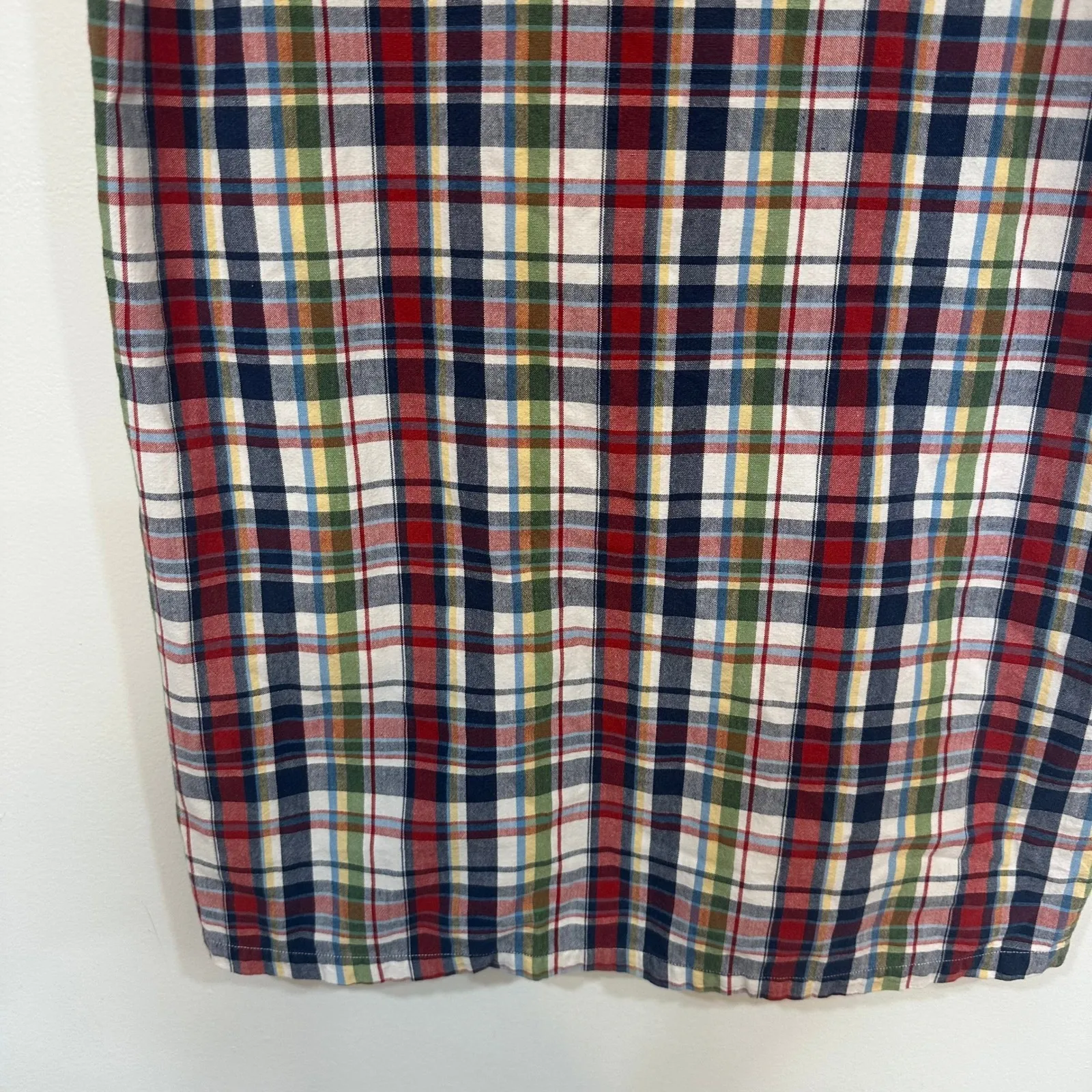 Abercrombie Fitch Womens Vintage Dress Small Cotton Plaid Mini Picnic Y2K 90s - Image 4