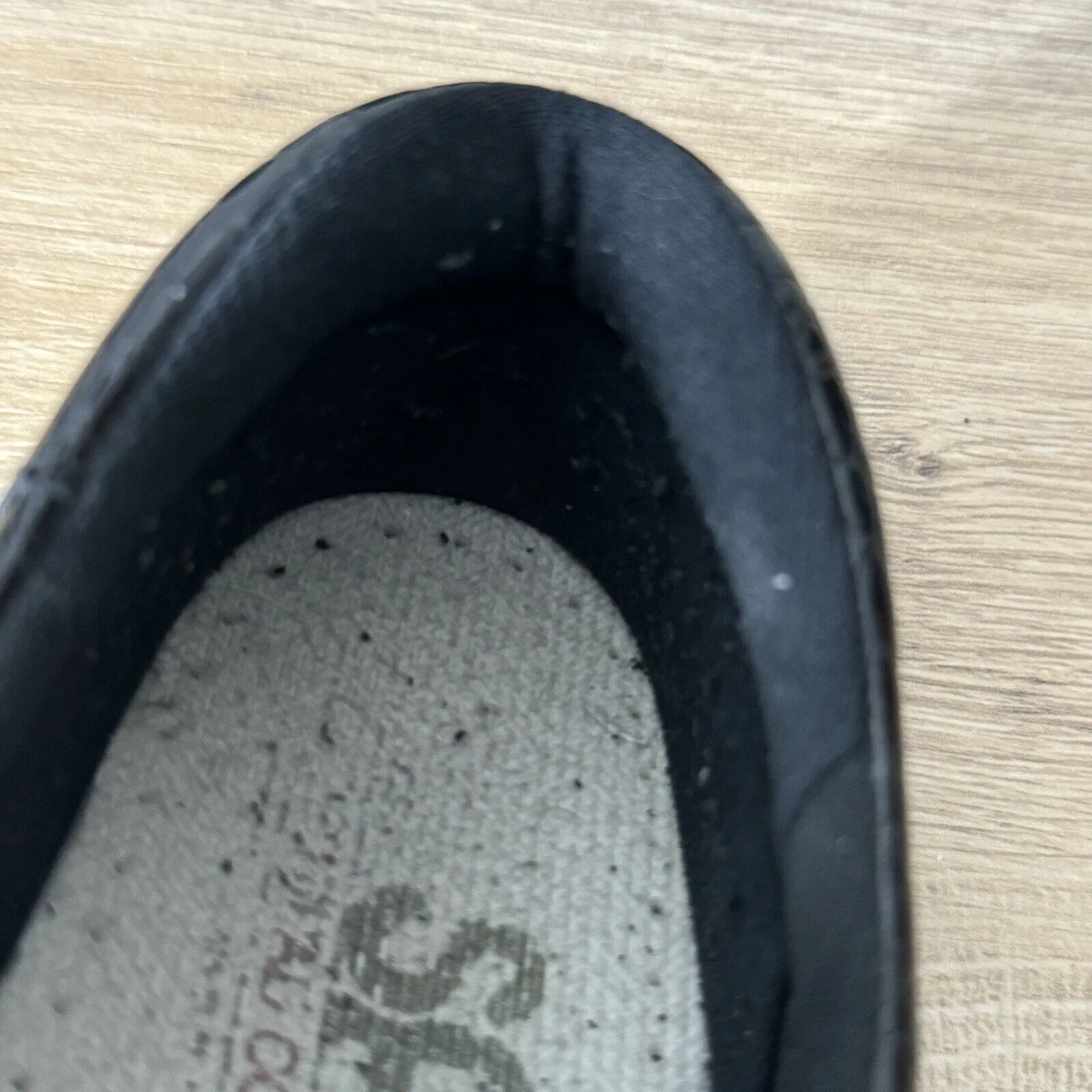 SAS Shoes Womens 8.5 S Black‎ Faux Snake Leather Tripad Comfort Slip On Comfort Black - Image 10