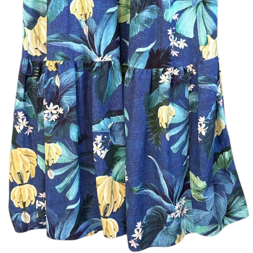 EUC Anthropologie Farm Rio Tropical Floral Maxi Dress Size Small - Image 6