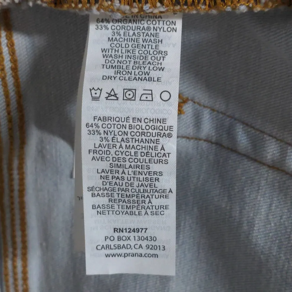 Prana Womens Soma Jean Light Washed Blue Skinny Mid-rise Denim Organic Cotton 6 - Image 9