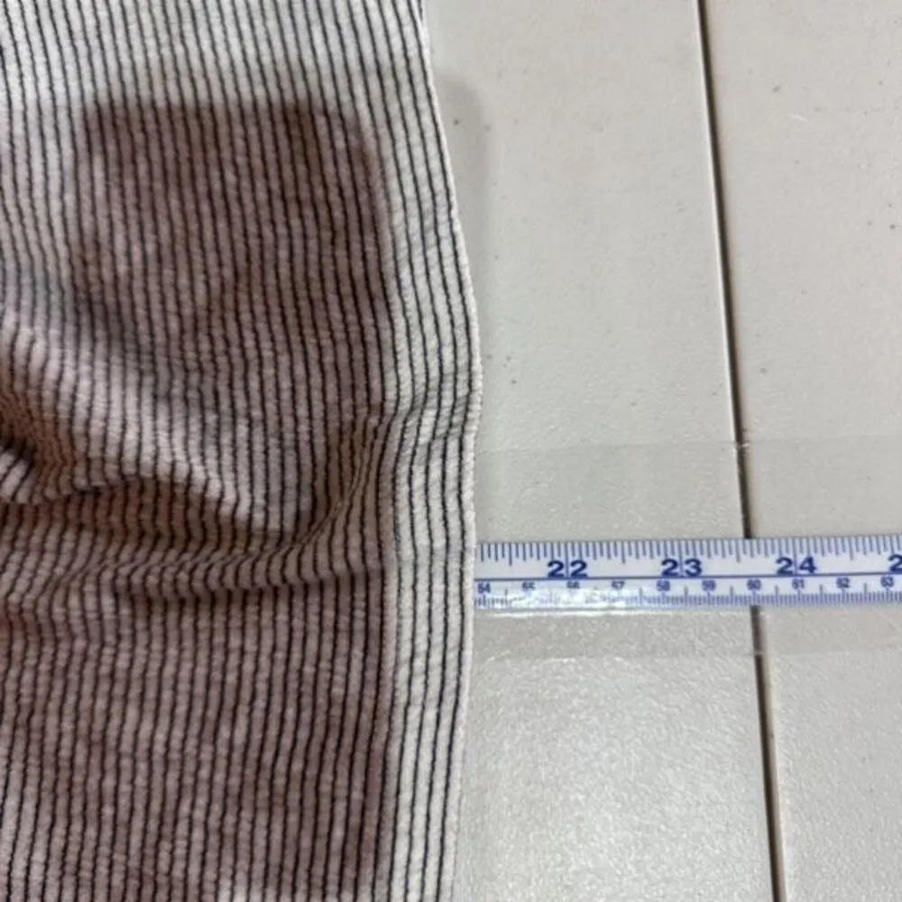 Lucky Brand Women’s Off Shoulder Striped Gauzy‎ Peasant Top Medium Black White - Image 11