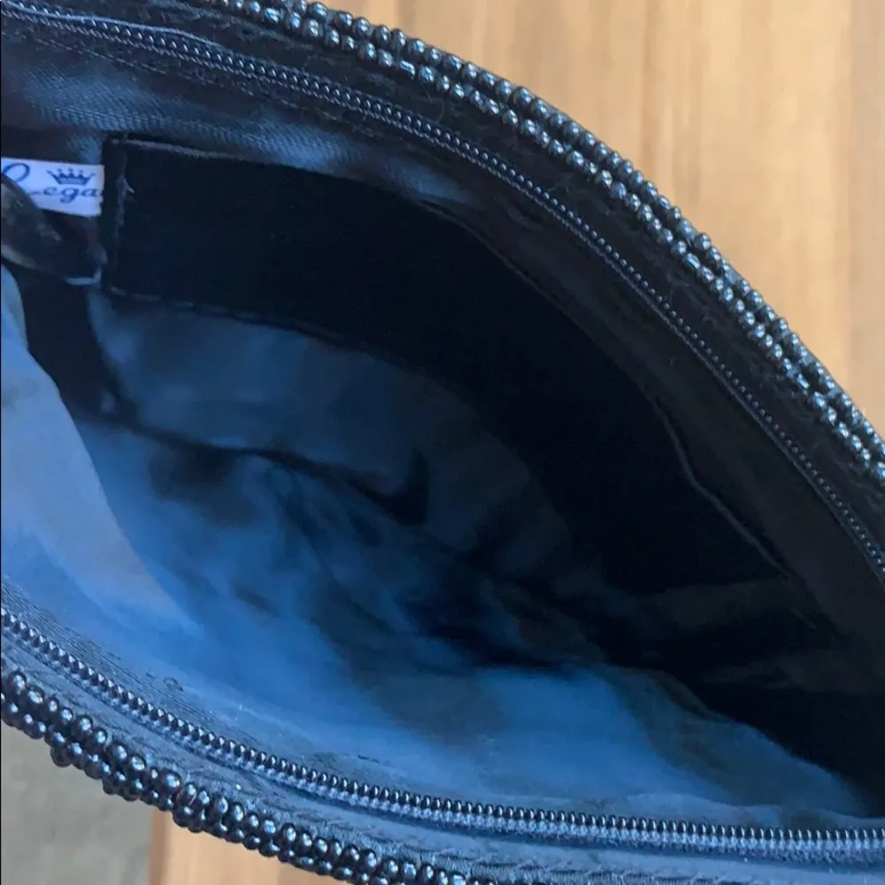 Black beaded clutch purse - Image 4