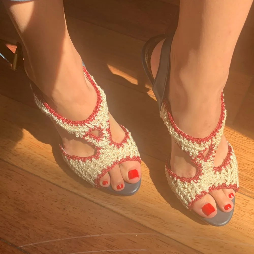 NWOT Charles David | Crochet Weaved Platform Heel - Image 2