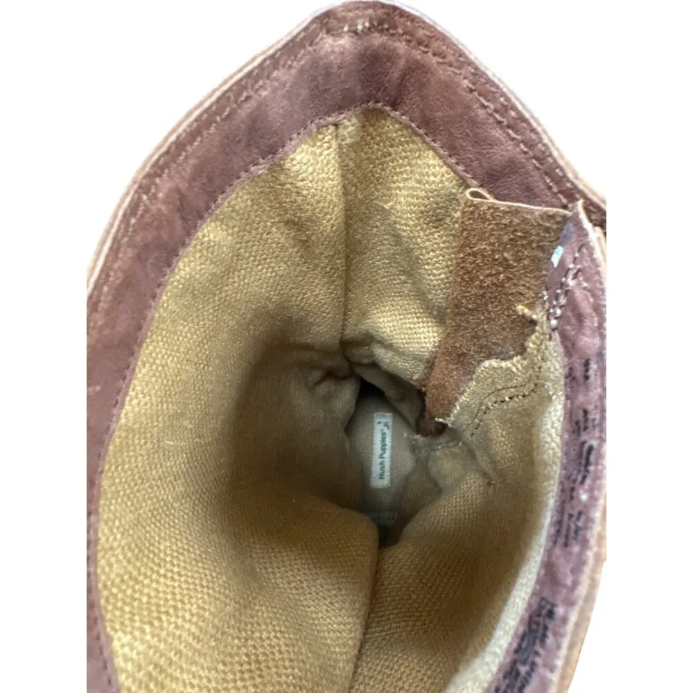 Hush Puppies Womens Brown Leather Mid-Calf Winter Boots 6M SKU 6867 - Image 11