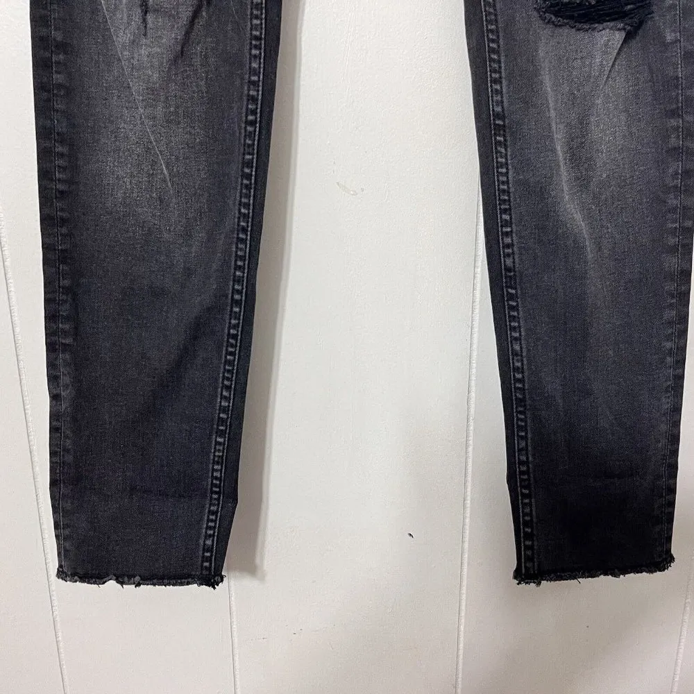 Vigoss The Jagger Skinny Black Jeans Raw Hem Women's Size 29x29 EUC - Image 3