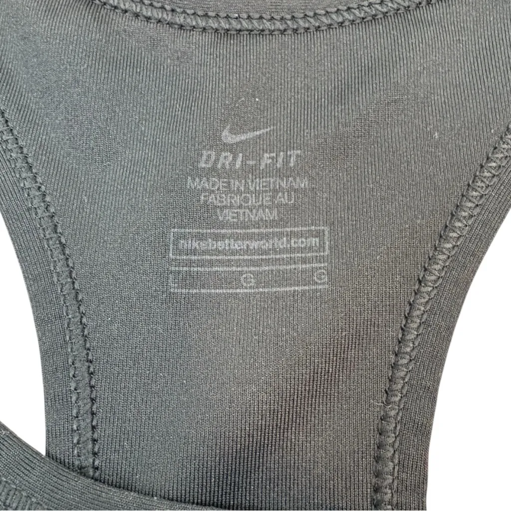 Nike Women's Black Sports Bra Size Large - Image 3