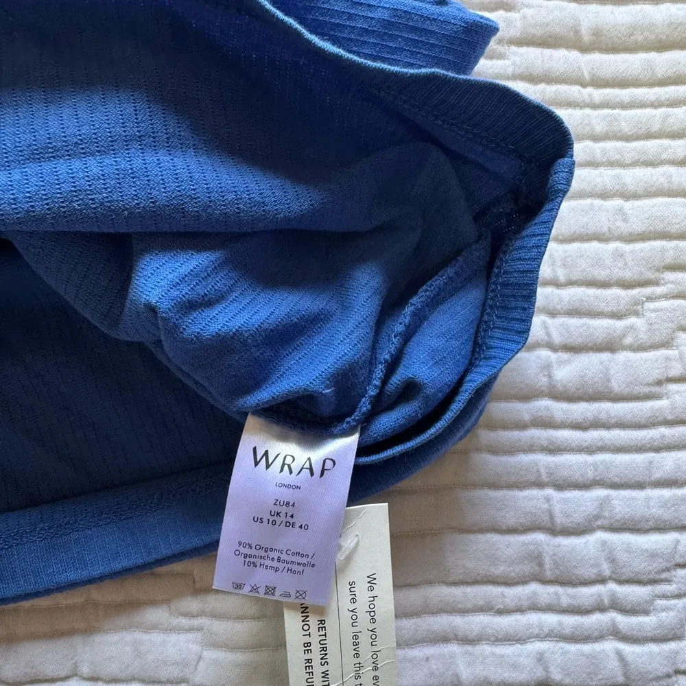 Rib Henley Hemp & organic cotton Blue Size 10 - Image 5