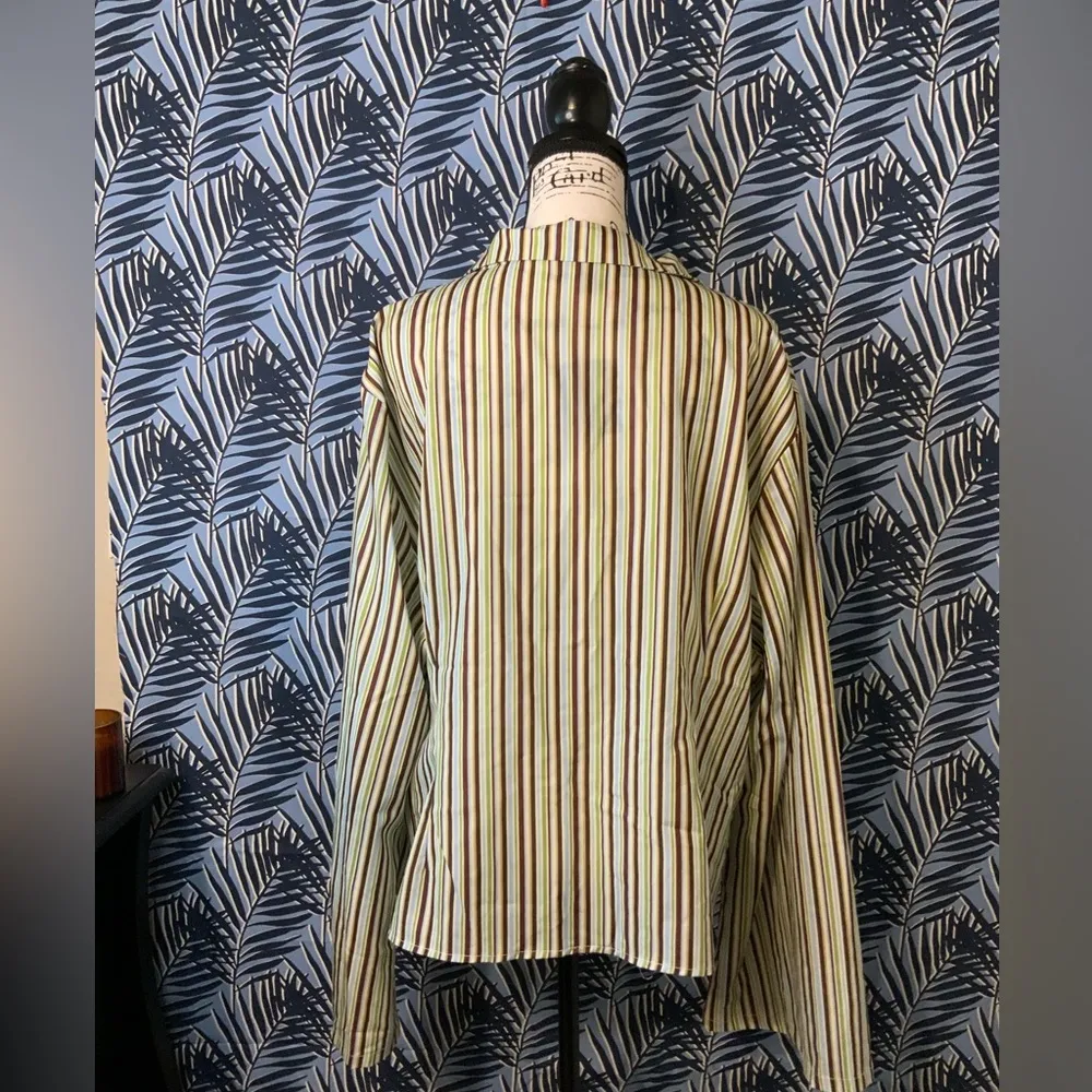 #16 NWOT Princess Polly Striped Button Up XL - Image 2