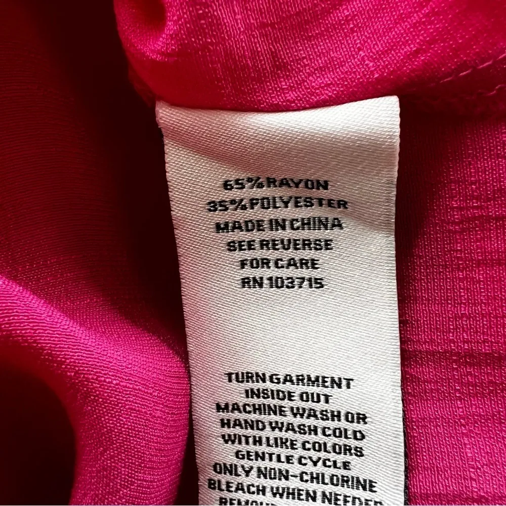 Nanette Lepore Pink Gauze Flutter Sleeve Top S - Image 14