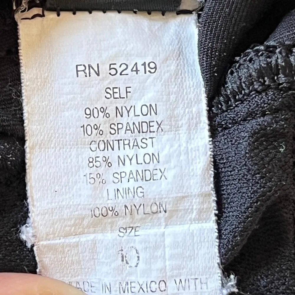 La Blanca Island Goddess Twist Shirred One Piece in Black - Image 5