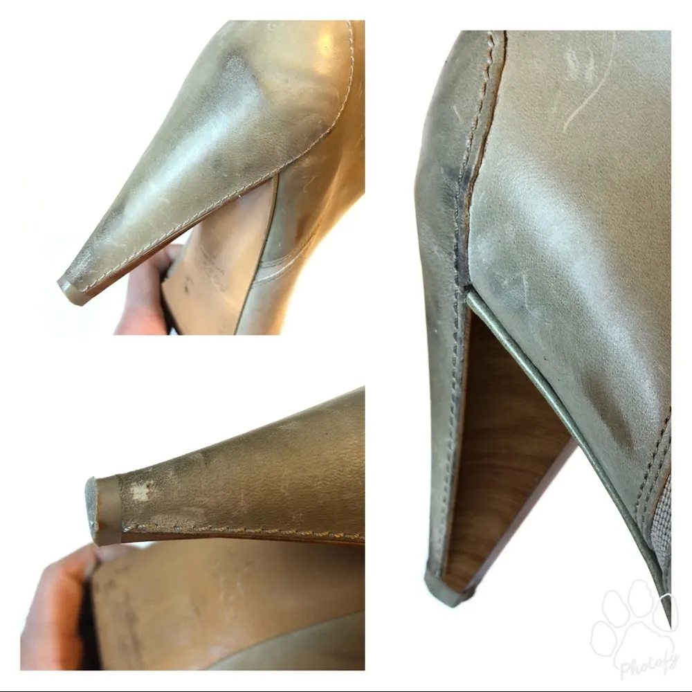 Fossil Allison Booties Heeled Grey Leather - Image 8