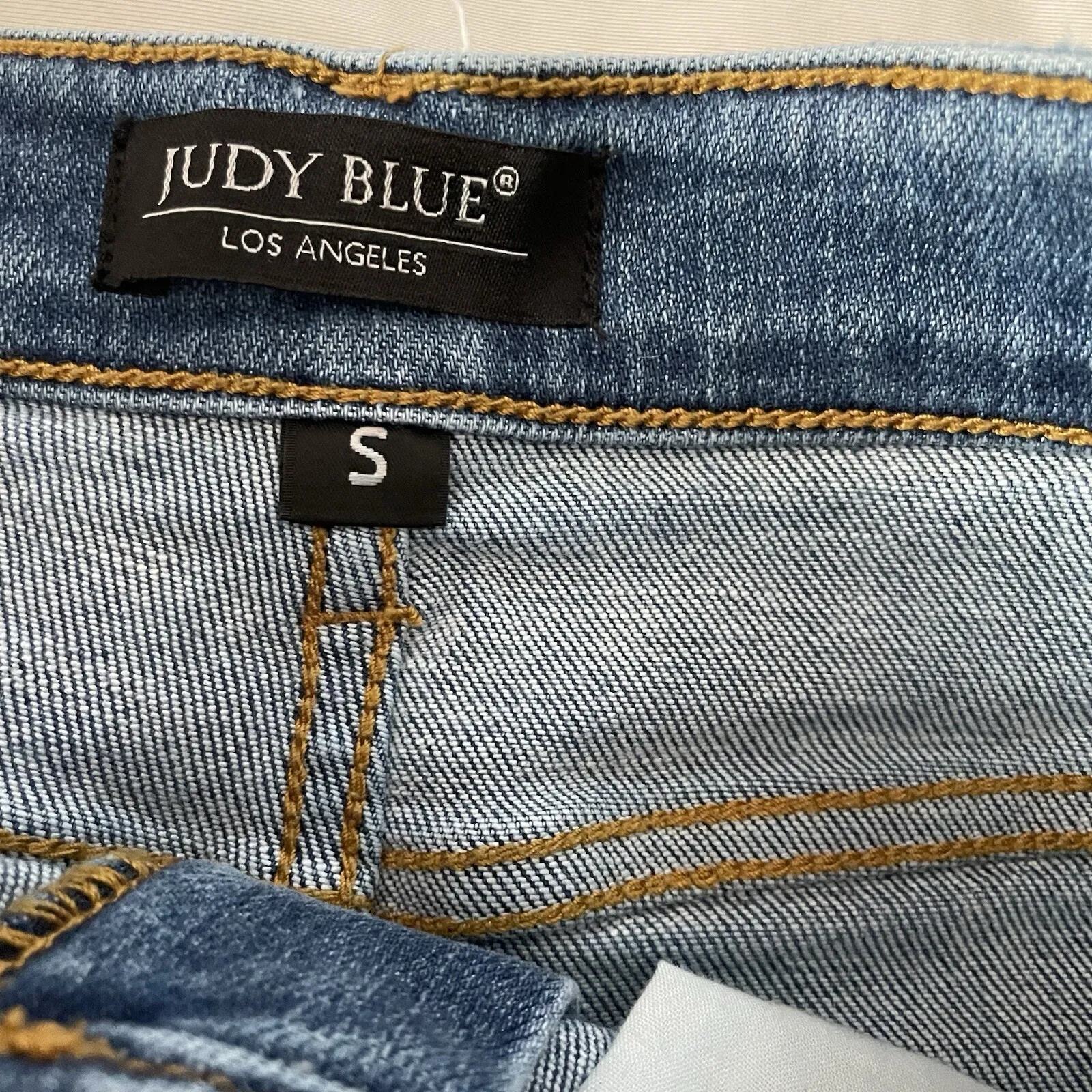 Judy Blue Paint Splatter Jean Shorts Small S Distressed Freyed Casual Jorts - Image 6