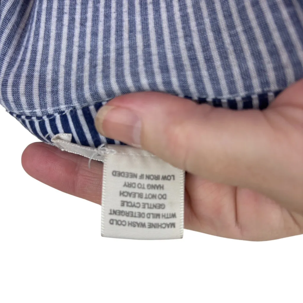 Passport shirt dress, size 1X, 80s, preppy, summer, casual, vacation, beach Blue - Image 8