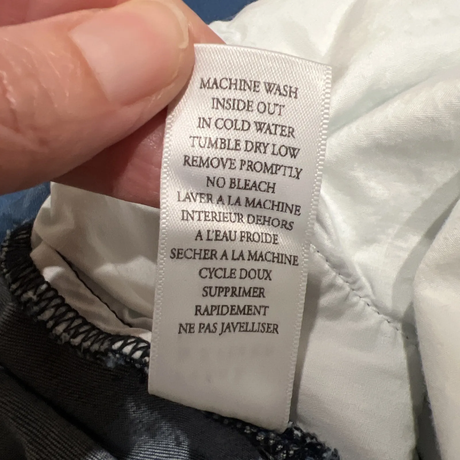 Frank & Eileen Wicklow Cropped Denim Jeans Frayed Hem Blue Stetch Comfy Basic - Image 5