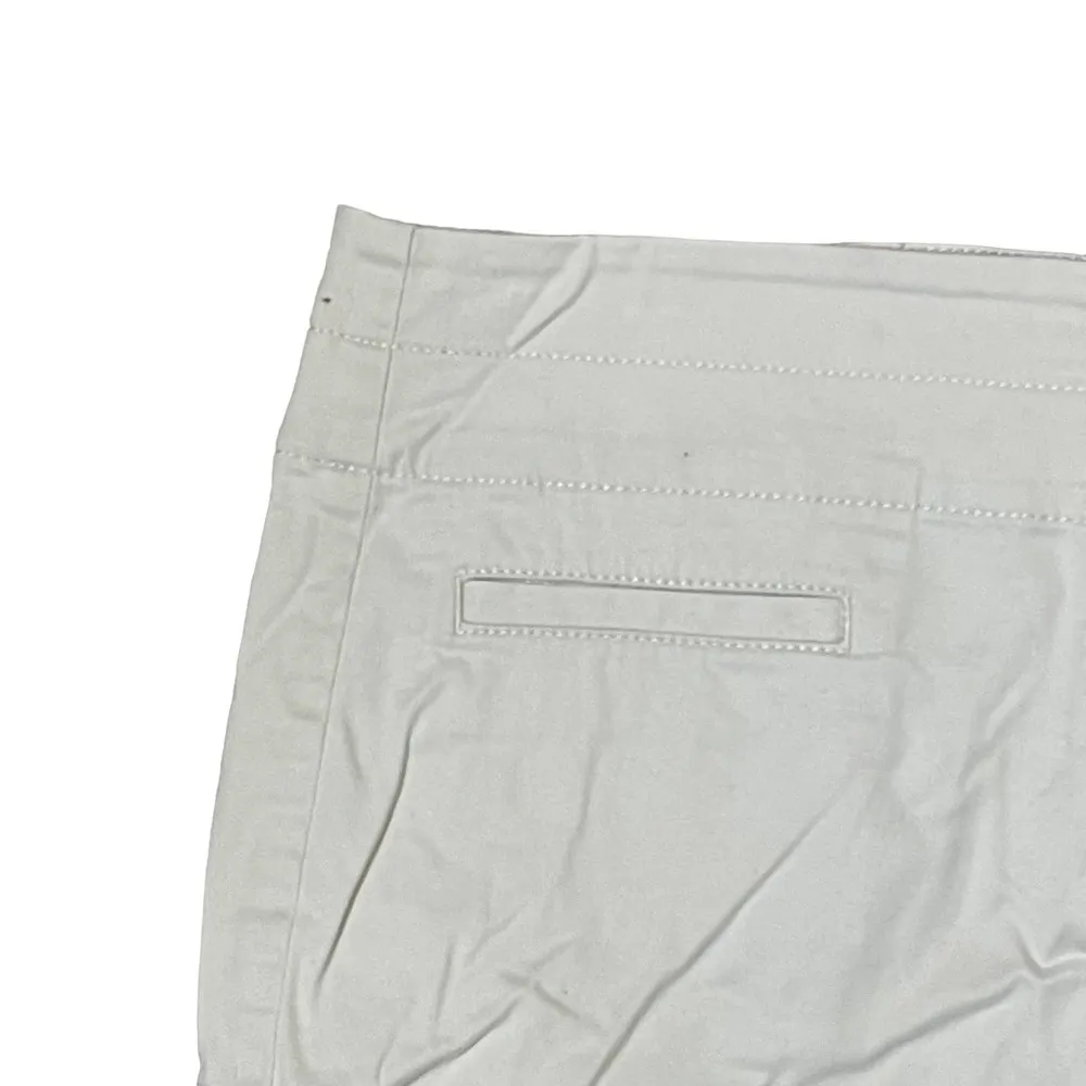 J.Jill Live In Chino Pencil Skirt Two Button Stretch Beige Split Back Women Sz.4 - Image 4