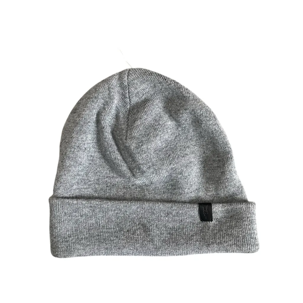 AllSaints Beanie Hat Grey Marl Wool Blend Fall 2019 NWT Sample Unisex - Image 7