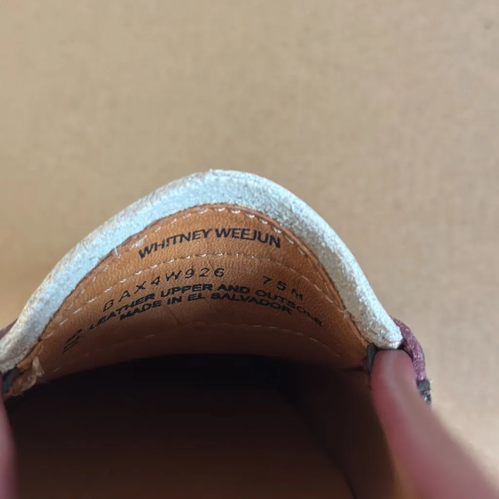 Madewell x G.H.BASS Whitney Weejuns Loafers in Wine White, Size 7.5 - Image 12