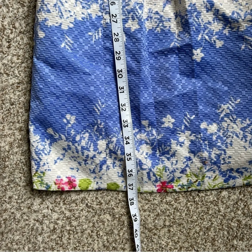 🦋 Tahari Blue Floral V - Image 5